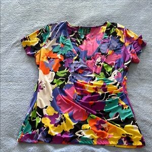 Floral Multicolor Women's Top
